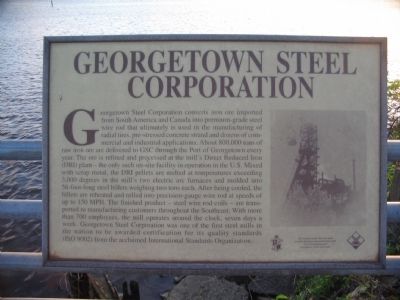 Georgetown Steel Corporation Marker image. Click for full size.