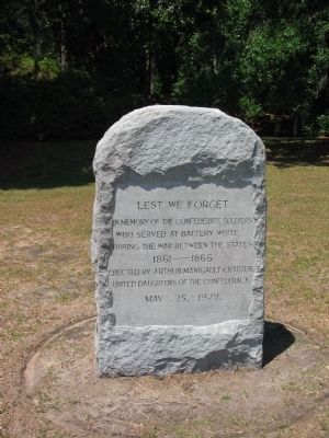 UDC Battery White Memorial. Click for full size. UDC Battery White Memorial image. Click for full size.