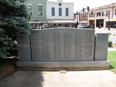 In Memory of our Franklin County war dead Marker. Click for full size. In Memory of our Franklin County war dead Marker image. Click for full size.