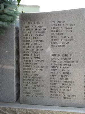 In Memory of our Franklin County war dead Marker. Click for full size. In Memory of our Franklin County war dead Marker image. Click for full size.