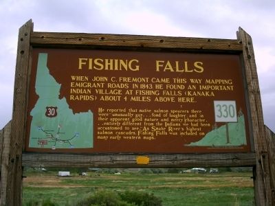 Fishing Falls Marker image. Click for full size.