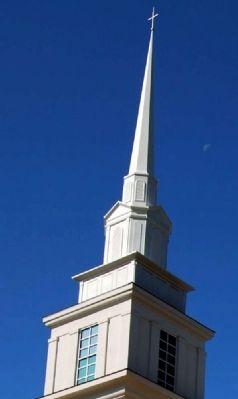 Simpsonville Baptist Church Steeple image. Click for full size.