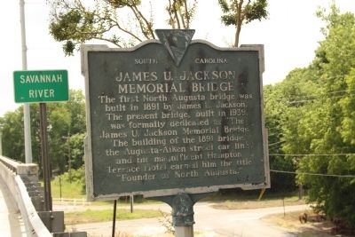 James U. Jackson Memorial Bridge Marker image. Click for full size.