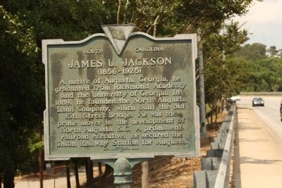 James U. Jackson ( 1856-1925) side of Marker. Click for full size. James U. Jackson ( 1856-1925) side of Marker image. Click for full size.