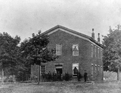 Clinton Courthouse - - Where Abraham Lincoln Worked. image. Click for full size.