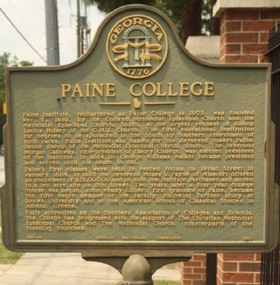 Paine College Marker image. Click for full size.
