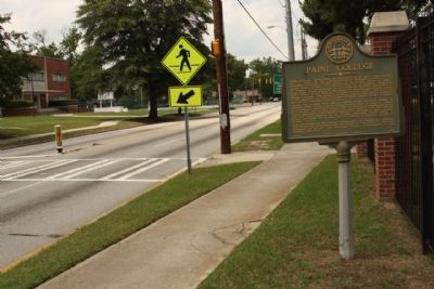 Paine College Marker, looking north along Druid Park Avenue image. Click for full size.