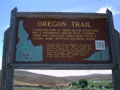 Oregon Trail Marker. Click for full size. Oregon Trail Marker image. Click for full size.