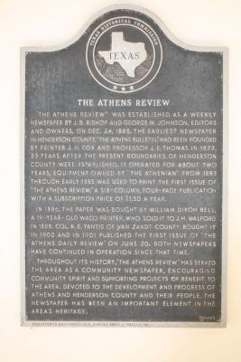 The Athens Review Marker. Click for full size. The Athens Review Marker image. Click for full size.