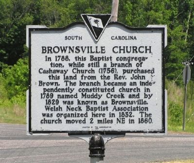 Brownsville Church Marker. Click for full size. Brownsville Church Marker image. Click for full size.