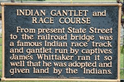 Indian Gantlet and Race Course Marker image. Click for full size.