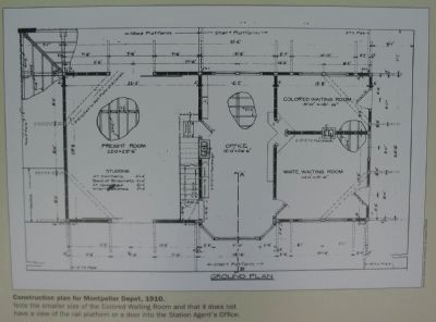 Construction Plan for Montpelier Depot, 1910 image. Click for full size.