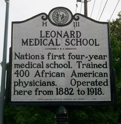 Leonard Medical School Marker image. Click for full size.