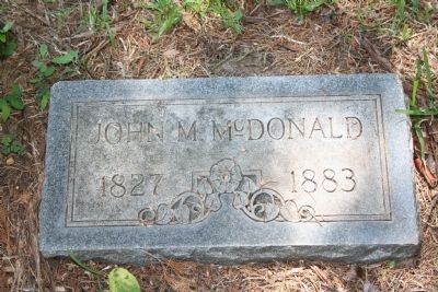 John Matthews McDonald Headstone image. Click for full size.