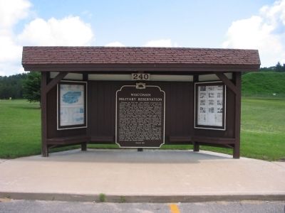 Wisconsin Military Reservation Marker image. Click for full size.