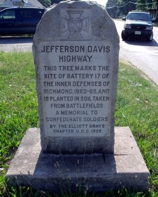 Jefferson Davis Highway UDC Marker image. Click for full size.
