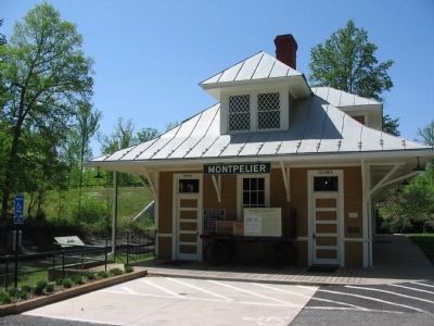 Montpelier Train Station and Markers. Click for full size. Montpelier Train Station and Markers image. Click for full size.