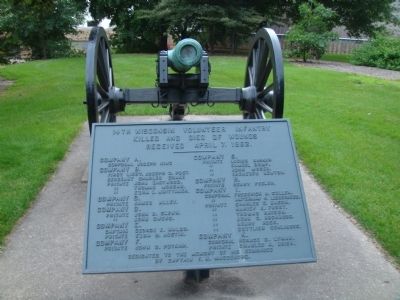 Cannon and Plaque near Camp Randall Marker image. Click for full size.