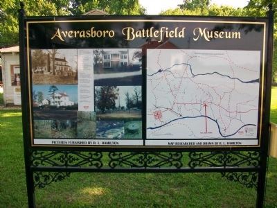 Averasboro Battlefield Museum Marker. Click for full size. Averasboro Battlefield Museum Marker image. Click for full size.