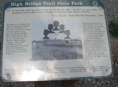 High Bridge Trail State Park Marker image. Click for full size.