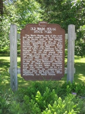 Old Wade House State Park Marker image. Click for full size.