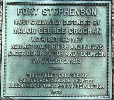 Fort Stephenson Marker image. Click for full size.