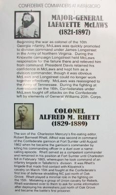 Confederate Commanders at Averasboro image. Click for full size.