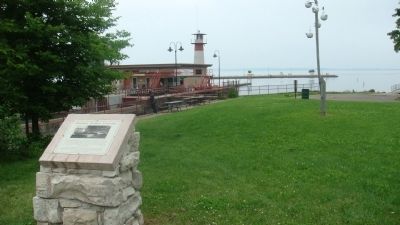 View of Related Plaque at Tenney Park Lock and Dam image. Click for full size.
