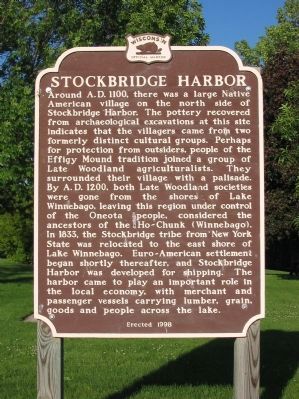 Stockbridge Harbor Marker image. Click for full size.