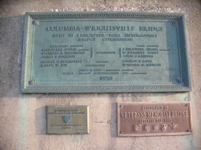 Plaques on the South Side Railing image. Click for full size.