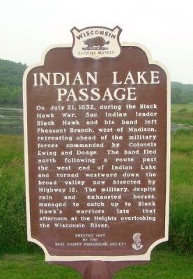 Indian Lake Passage Marker image. Click for full size.