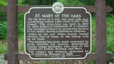 St. Mary of the Oaks Marker image. Click for full size.