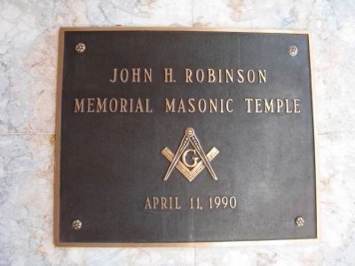 John H Robinson Memorial Masonic Temple - April 11, 1990 image. Click for full size.