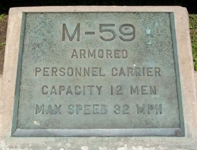 M-59 Armored Personnel Carrier Marker image. Click for full size.