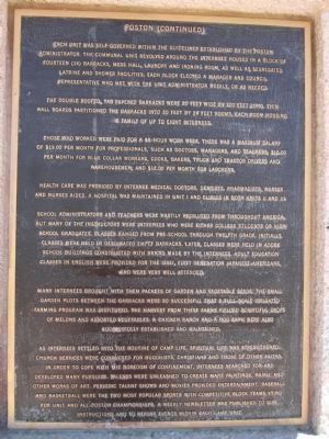 Poston - Plaque Number 3 image. Click for full size.