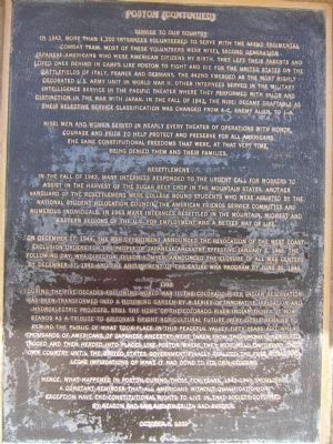 Poston - Plaque Number 4 image. Click for full size.