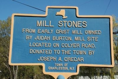 Mill Stones Marker - Burtonsville, NY image. Click for full size.