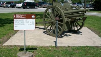 M-1905 Field Gun and Marker image. Click for full size.