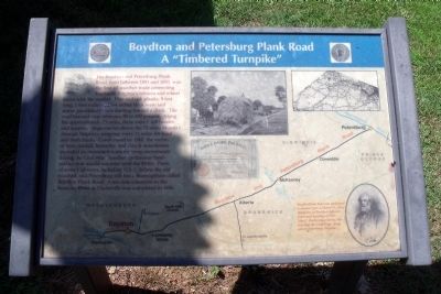 Boydton and Petersburg Plank Road Marker image. Click for full size.