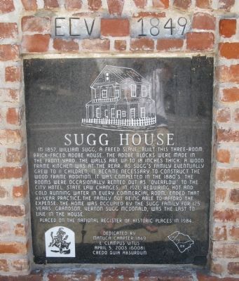 Sugg House Marker image. Click for full size.