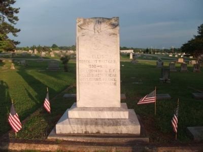 A unique World War I casualty's grave marker, elsewhere in the cemetery.. Click for full size. A unique World War I casualty's grave marker, elsewhere in the cemetery. image. Click for full size.