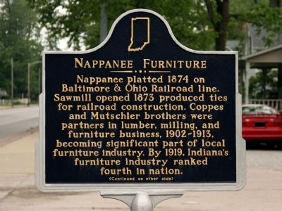 Nappanee Furniture Marker at Previous Location image. Click for full size.