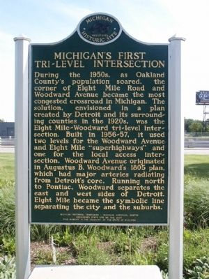 Michigan's First Tri-level Intersection image. Click for full size.