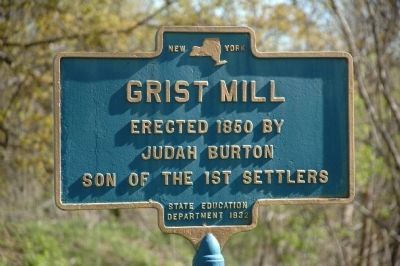 Grist Mill Marker, Burtonsville, NY image. Click for full size.
