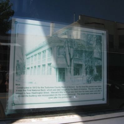 Photo on Display in the Window at the Current Site of the Union Democrat image. Click for full size.