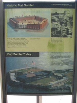 Historic Fort Sumter - Fort Sumter Today Marker image. Click for full size.