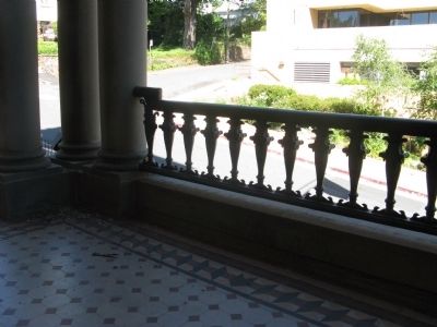 Architectural Detail of Railing on Second Level. Click for full size. Architectural Detail of Railing on Second Level image. Click for full size.