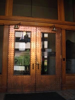 "Golden" Doors of the Main Entrance - Located on the Second Level. Click for full size. "Golden" Doors of the Main Entrance - Located on the Second Level image. Click for full size.