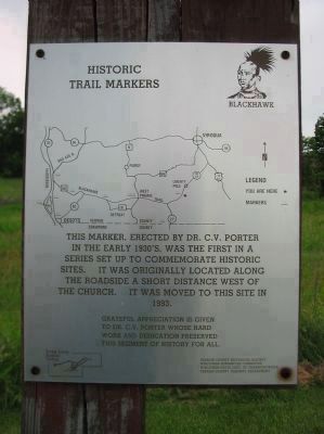 Historic Trail Markers Sign image. Click for full size.