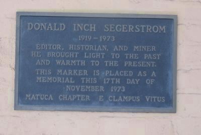 Donald Inch Segerstrom. Click for full size. Donald Inch Segerstrom image. Click for full size.